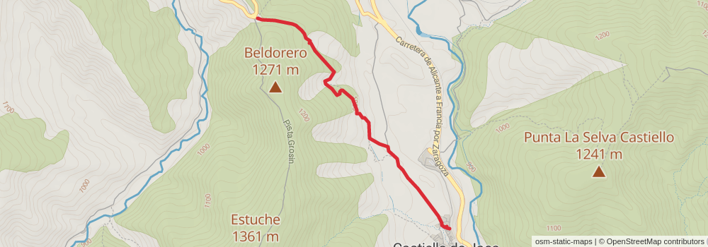 GR 15 - Subpyrenean Path stage 14 Map