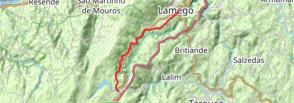 Camino Portugues do Interior stage 6 Map