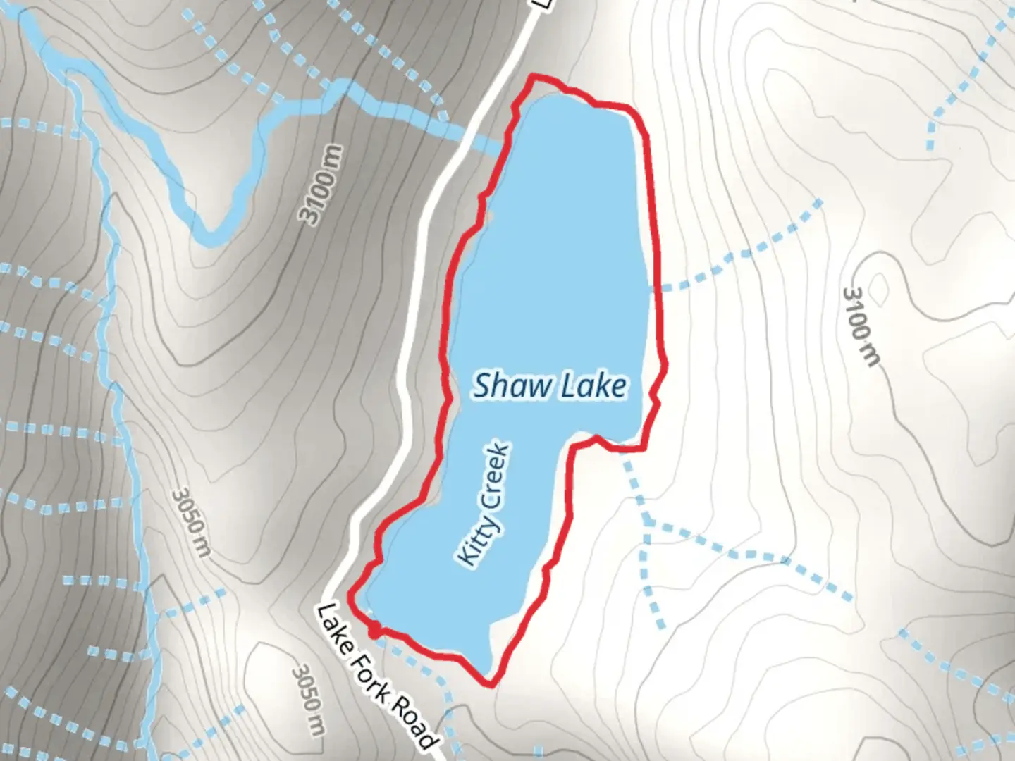 An image depicting the trail Shaw Lake Loop and its surrounding area.