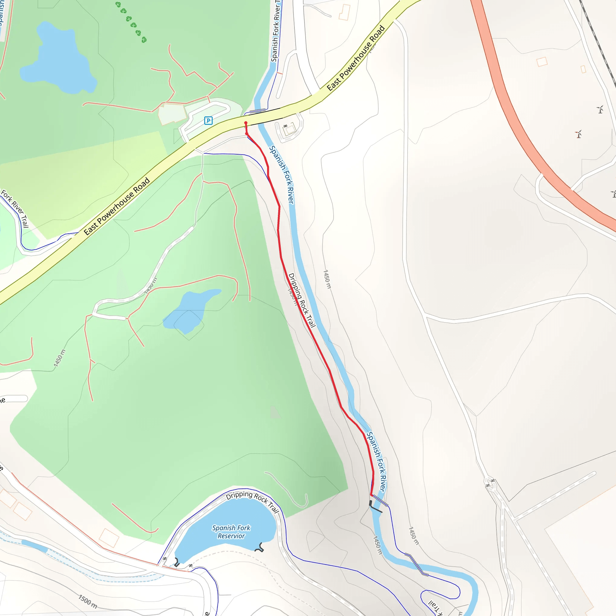 Spanish Fork River mobile static map