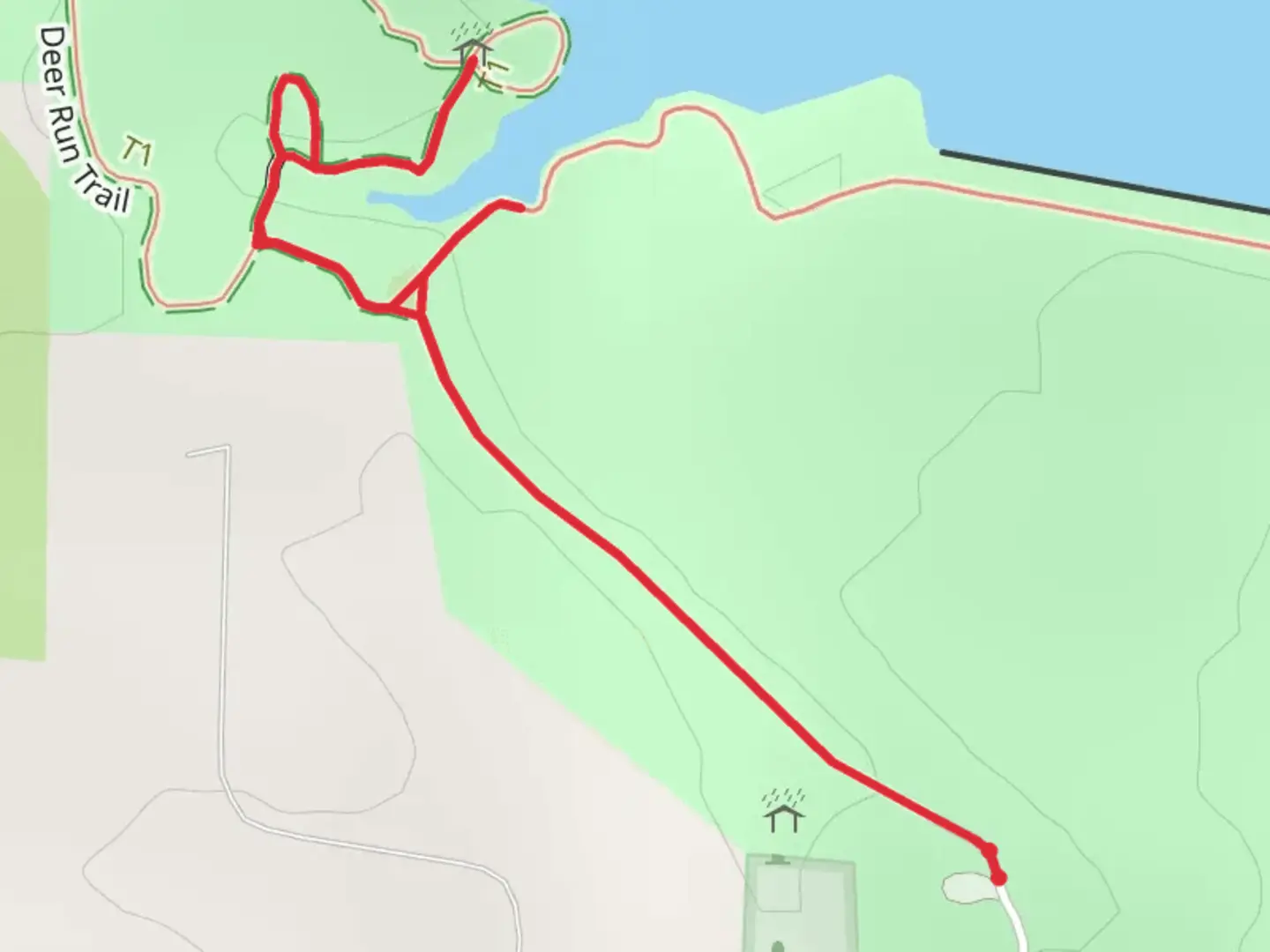 An image depicting the trail Hidden Bridges and Mozingo Nature Trail and its surrounding area.