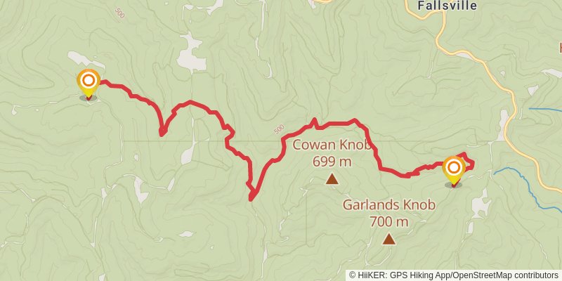 Ozark Highlands Trail stage 7 Map