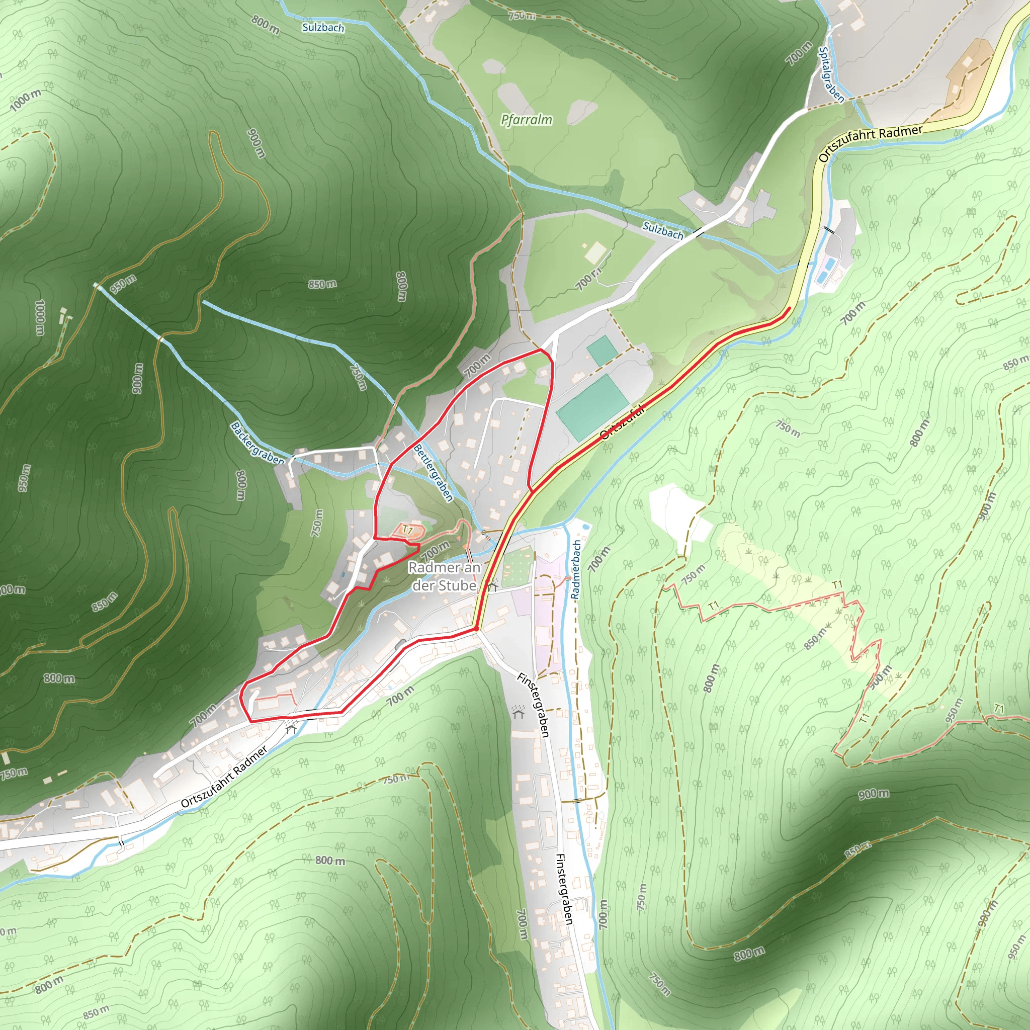 Habsburg Mile mobile static map