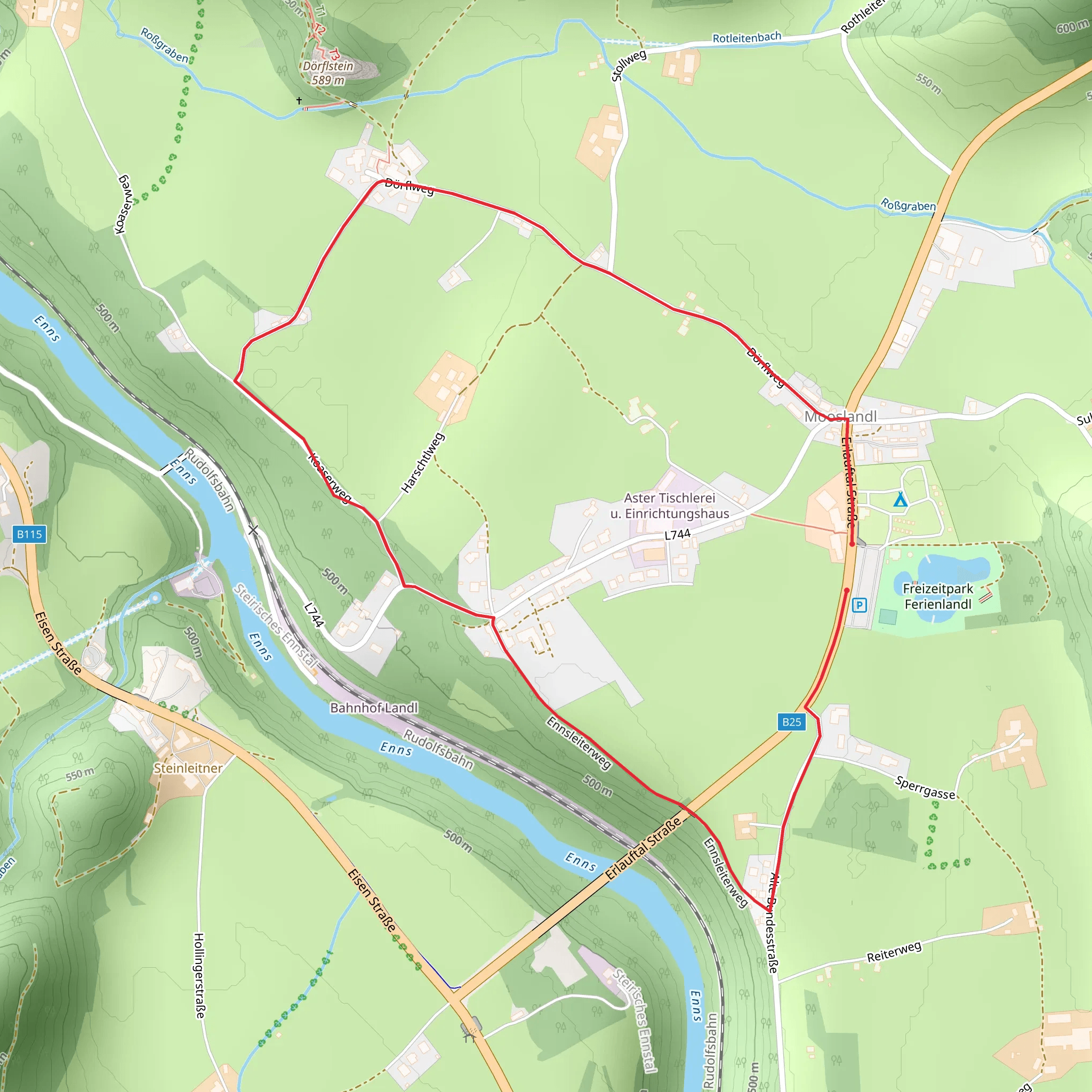 Landler Country Walk 6 mobile static map