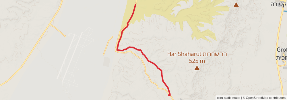 Israel National Trail stage 51 Map