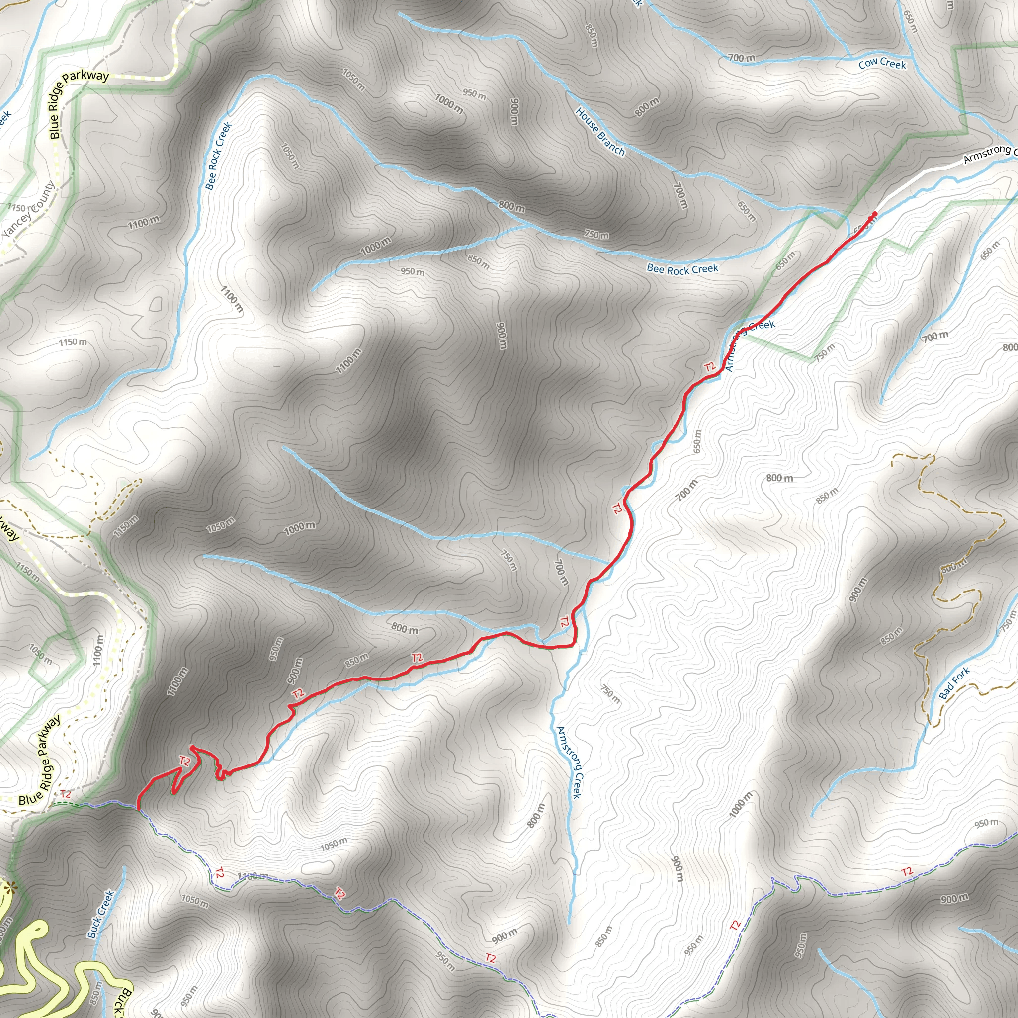 Armstrong Creek Trail mobile static map