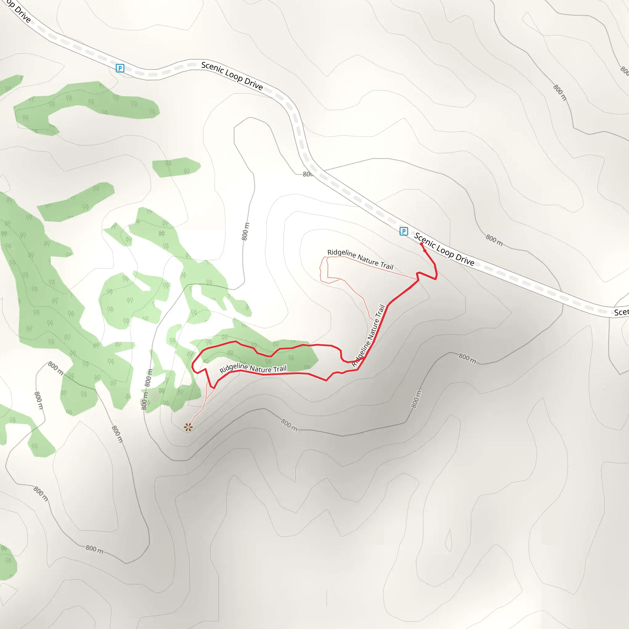 Ridgeline Trail mobile static map