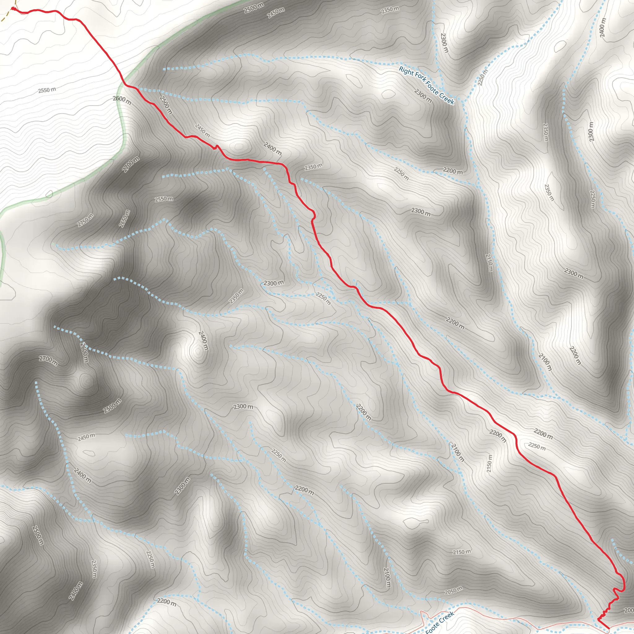 Horse Ridge Trail mobile static map