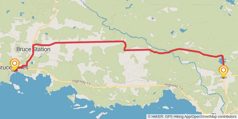 Waterfront Trail stage 125 Map