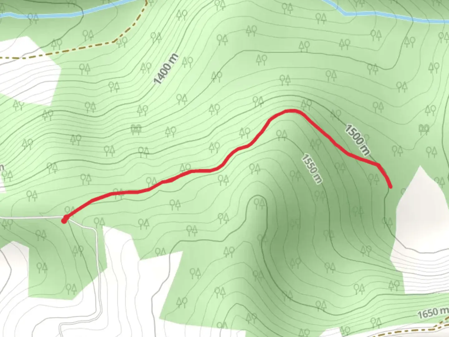 An image depicting the trail Fuller Lake Trail and its surrounding area.