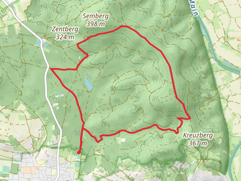 Monchsseeholz, Vogelherd and Johannishof Loop