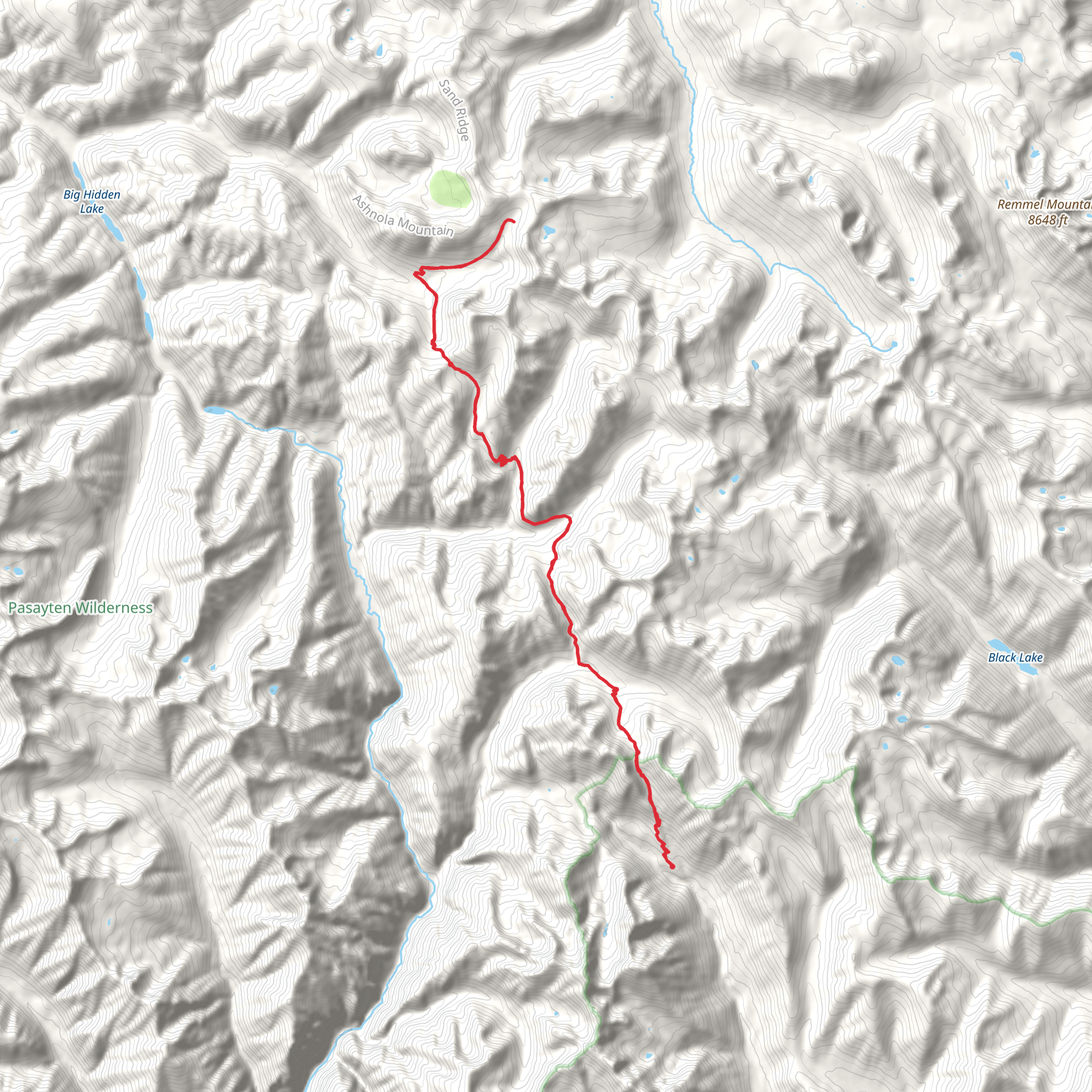 Mccall Gulch Trail via Larch Creek Billy Goat Pass Creek mobile static map