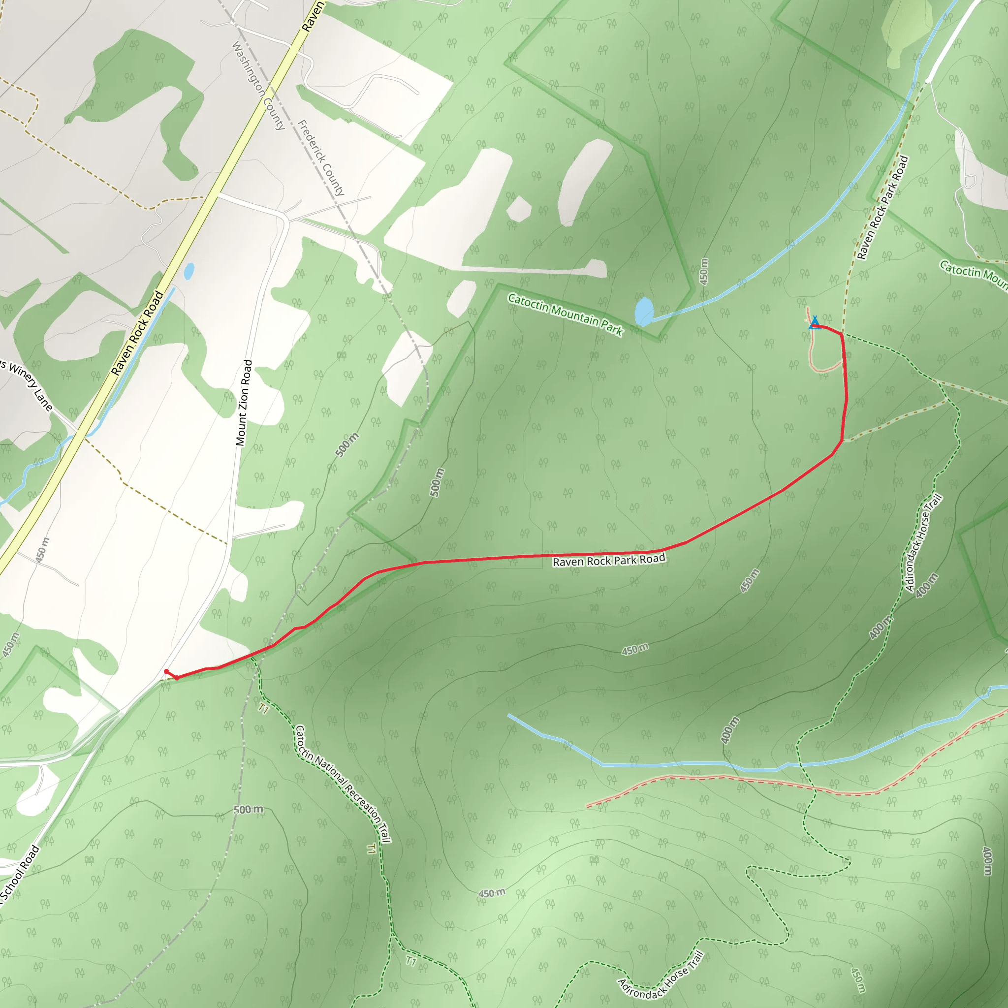 Raven Rock Park Walk mobile static map