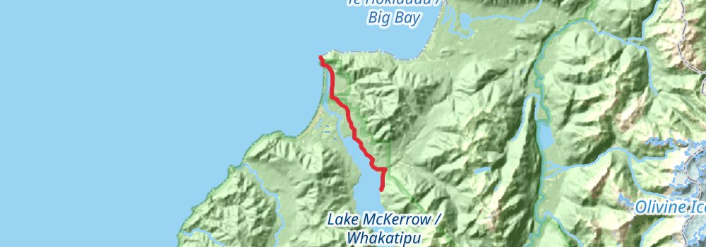 Hollyford Track stage 4 Map