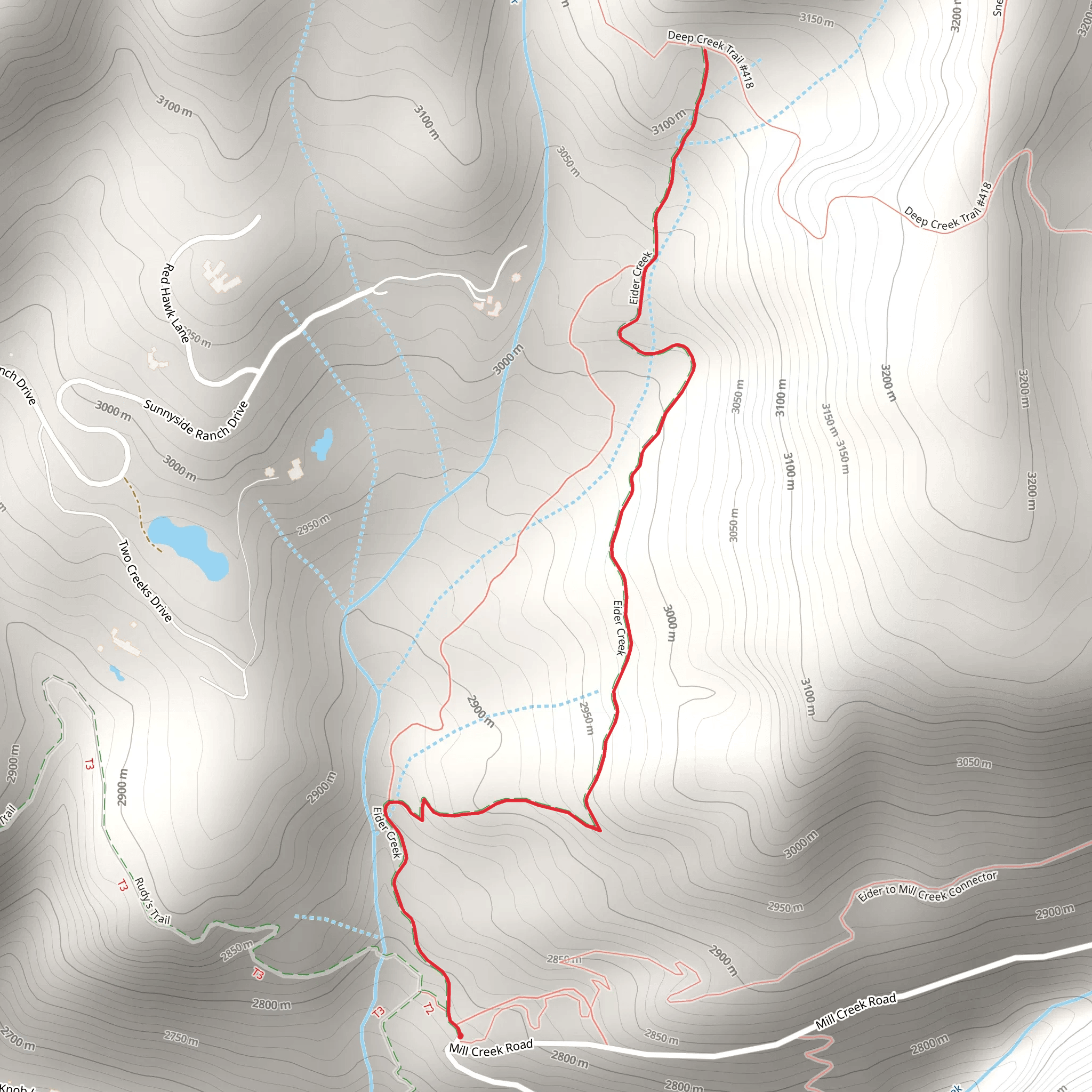 Eider Creek mobile static map