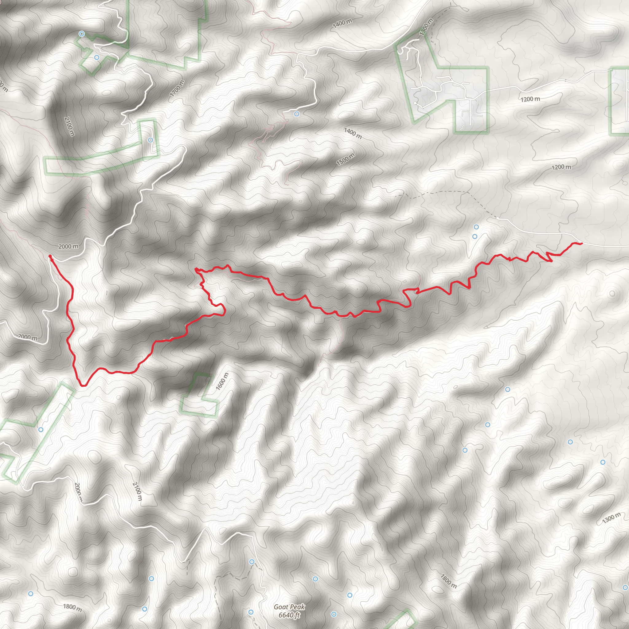 Black Canyon Trail mobile static map