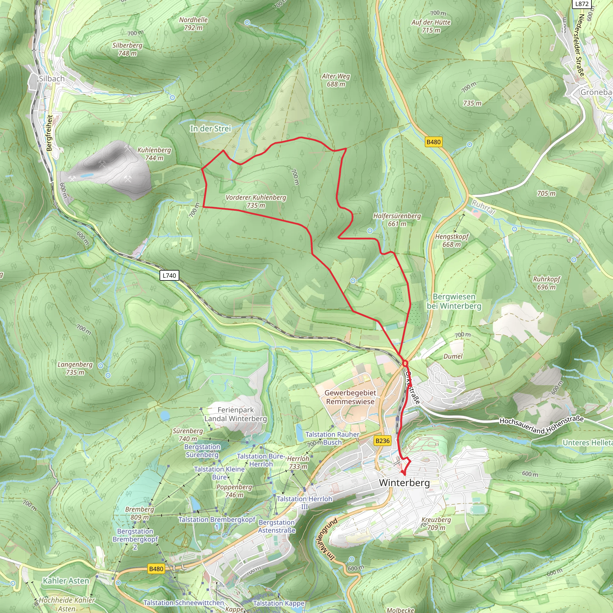 Heiklimatour - Wald Geniessen Short Loop mobile static map