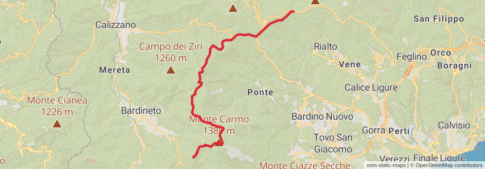 Sentiero Italia - Alps Section stage 185 Map