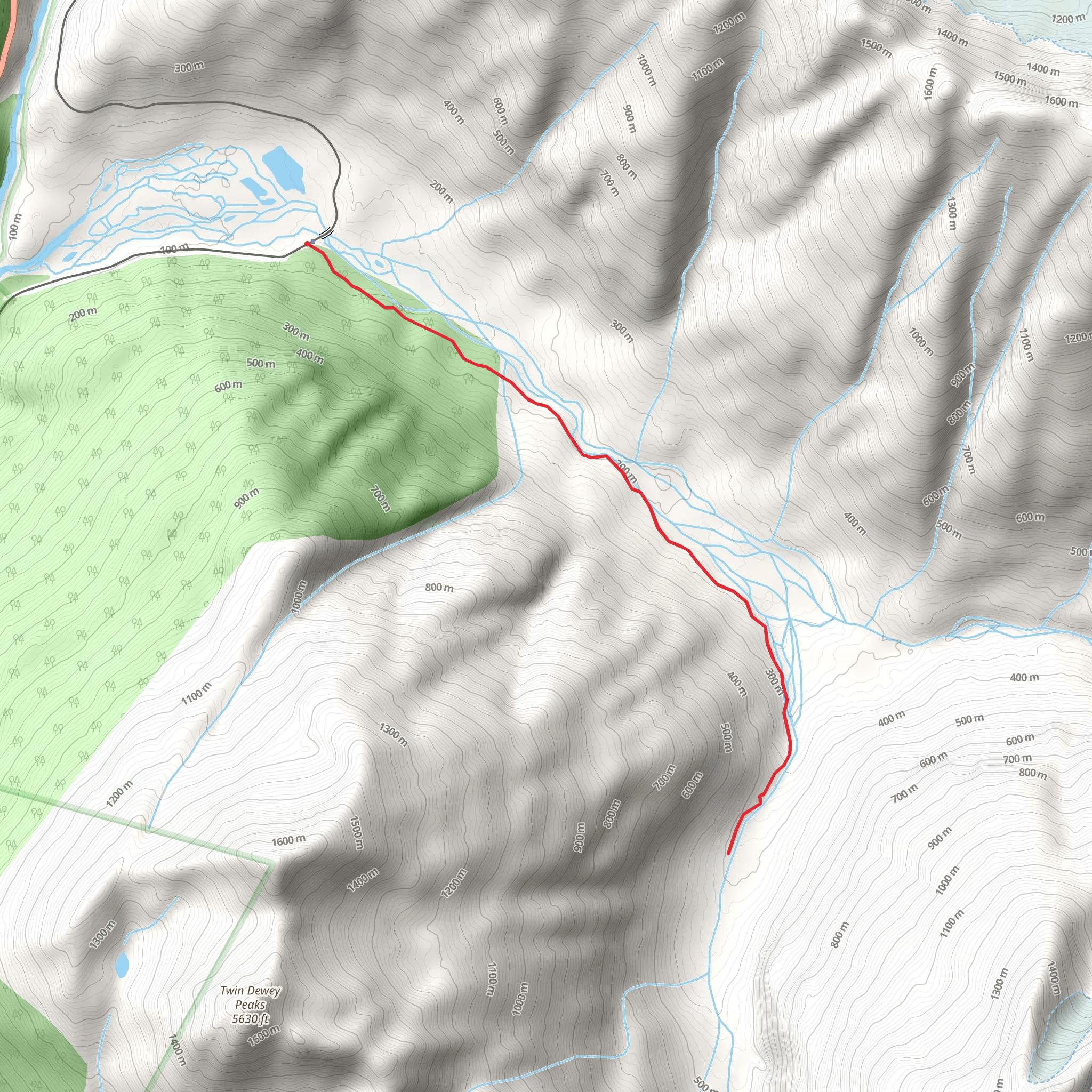 Denver Out and Back mobile static map