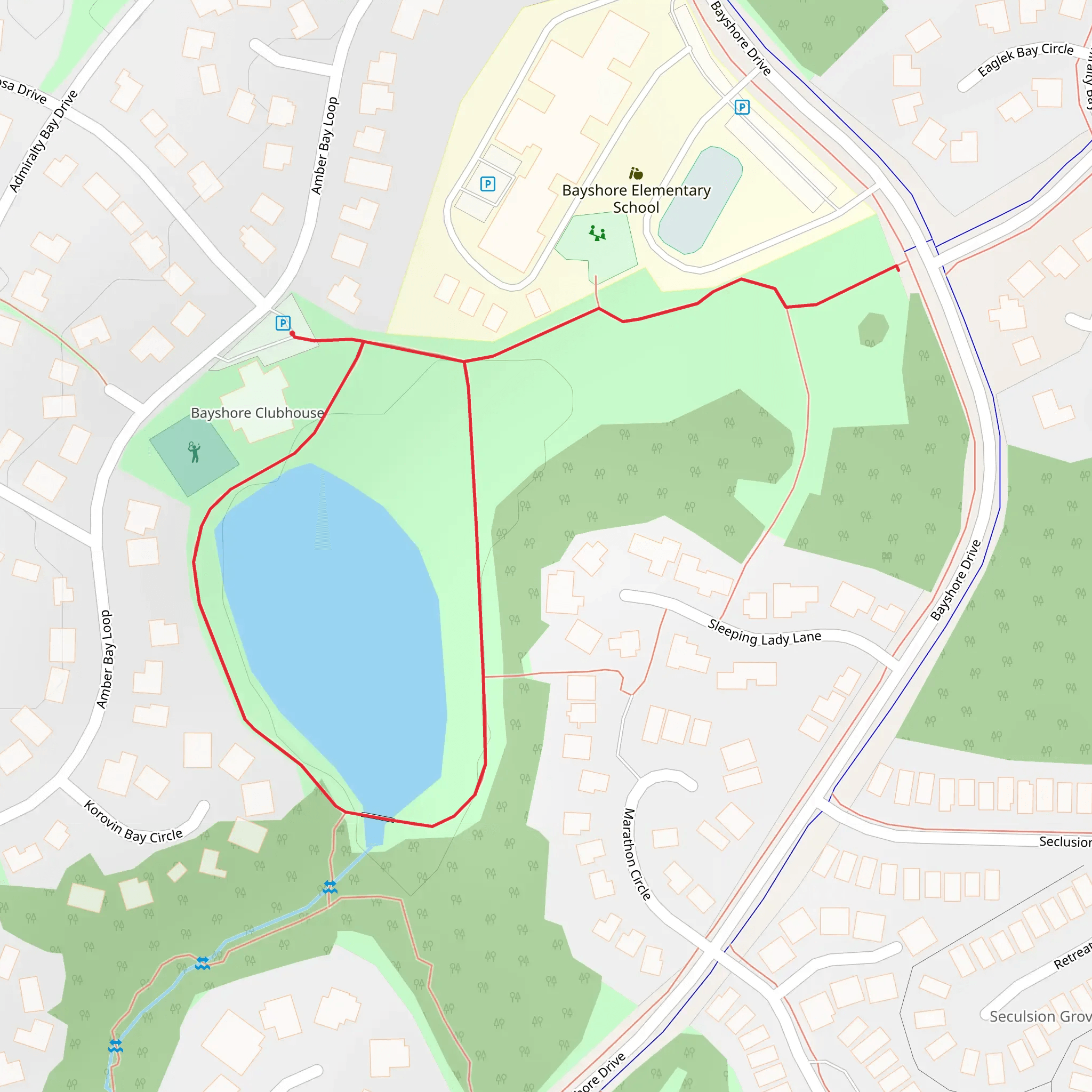 Amber Bay Loop mobile static map