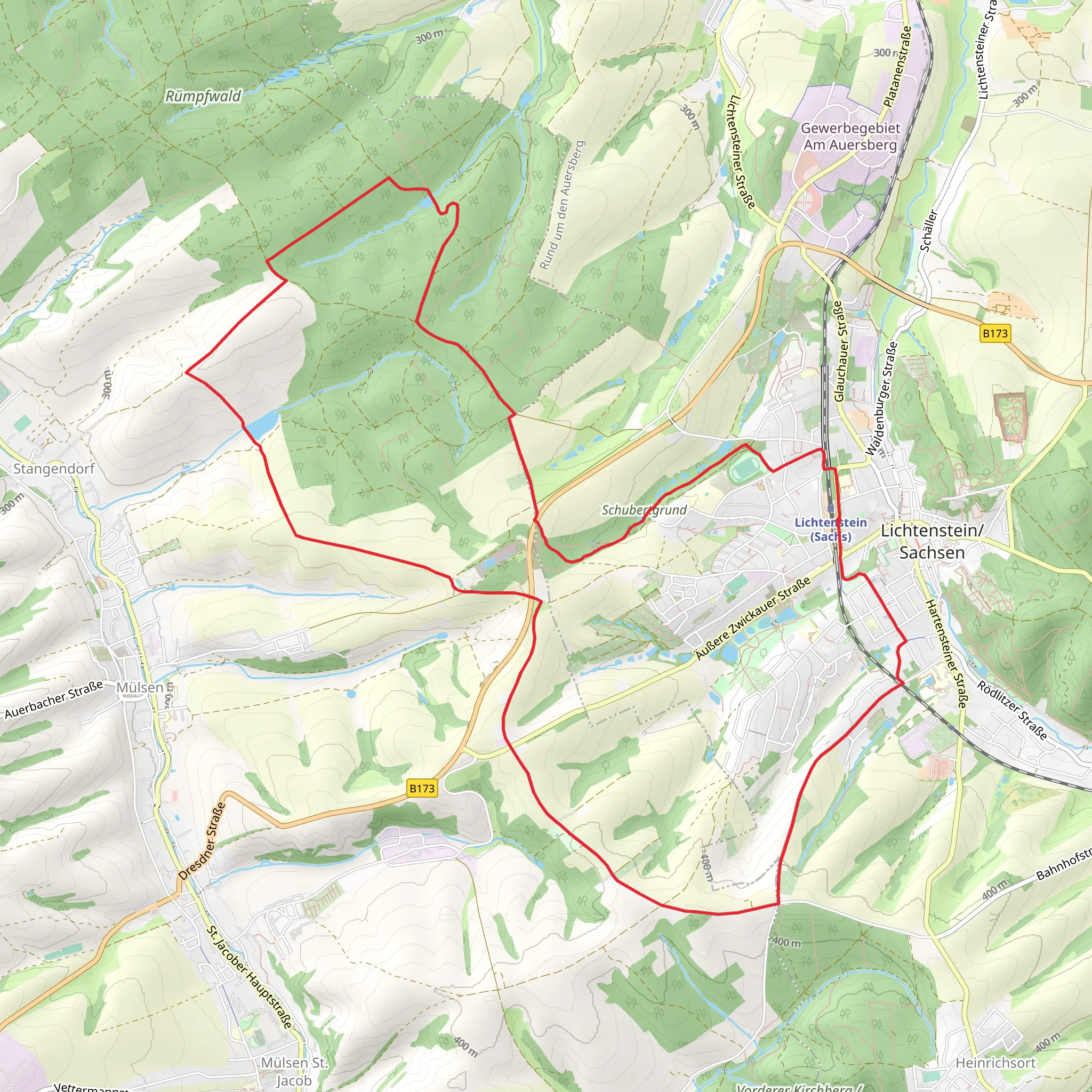 Lichtenstein Loop mobile static map