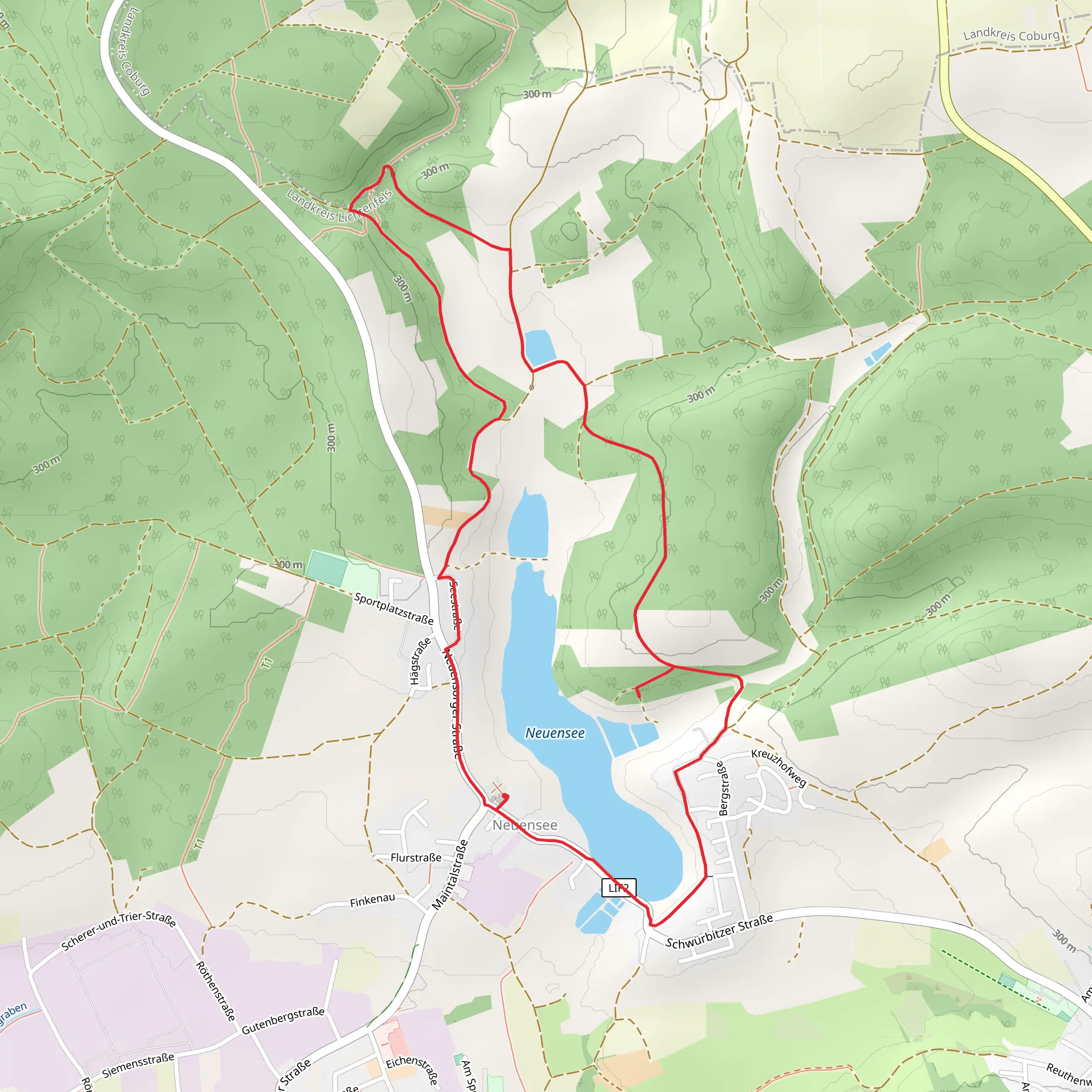 Neuensee Loop via Brückleinfuhre mobile static map