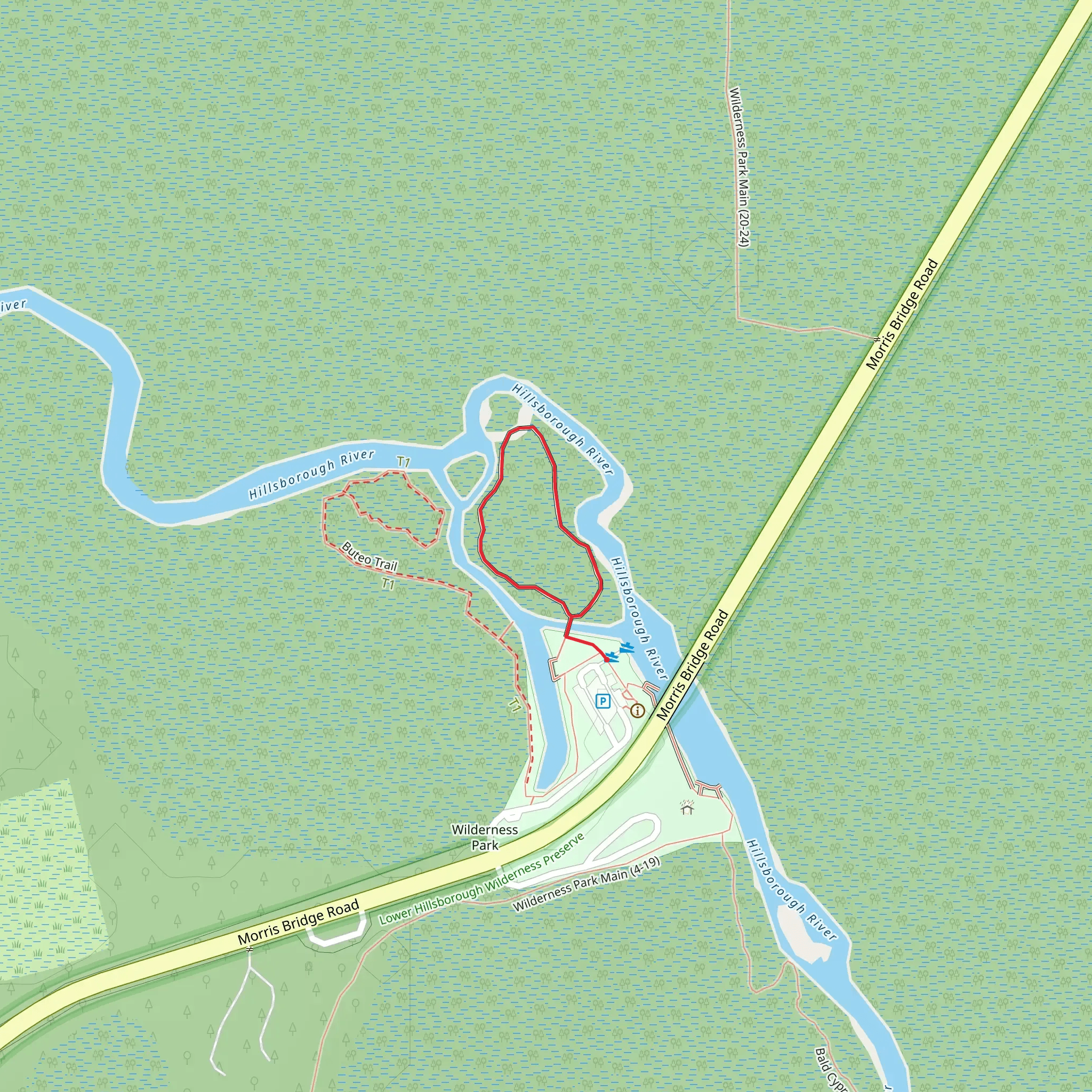 Morris Bridge Boardwalk Loop mobile static map