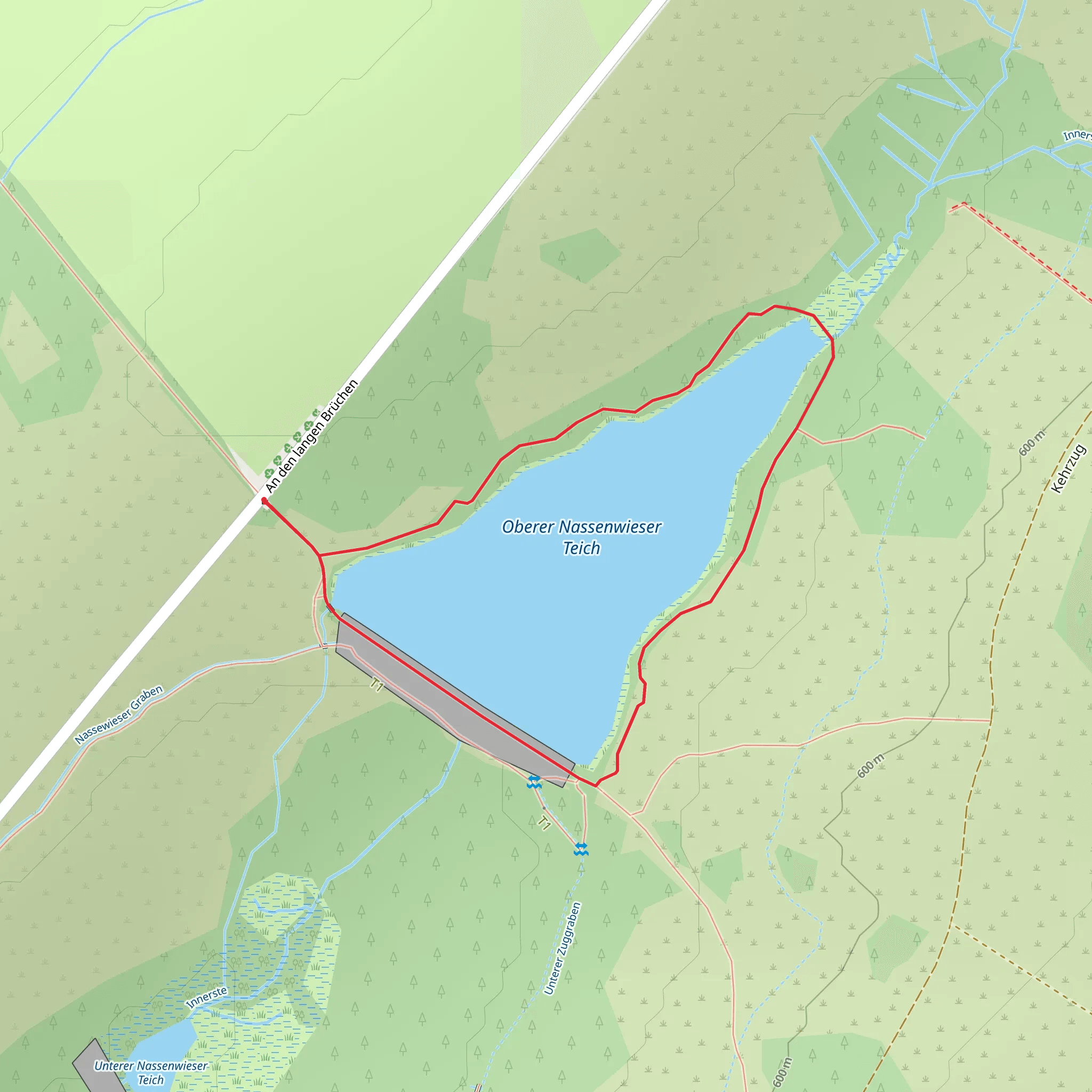 Oberer Nassenwieser Teich Loop mobile static map
