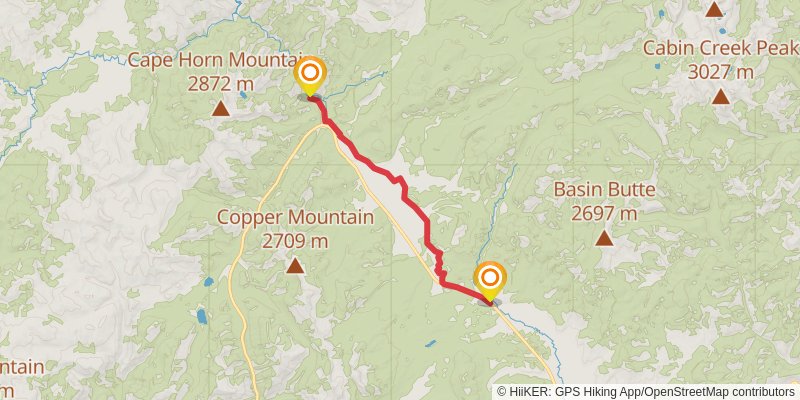 Ultra Pedestrian North Loop stage 58 Map