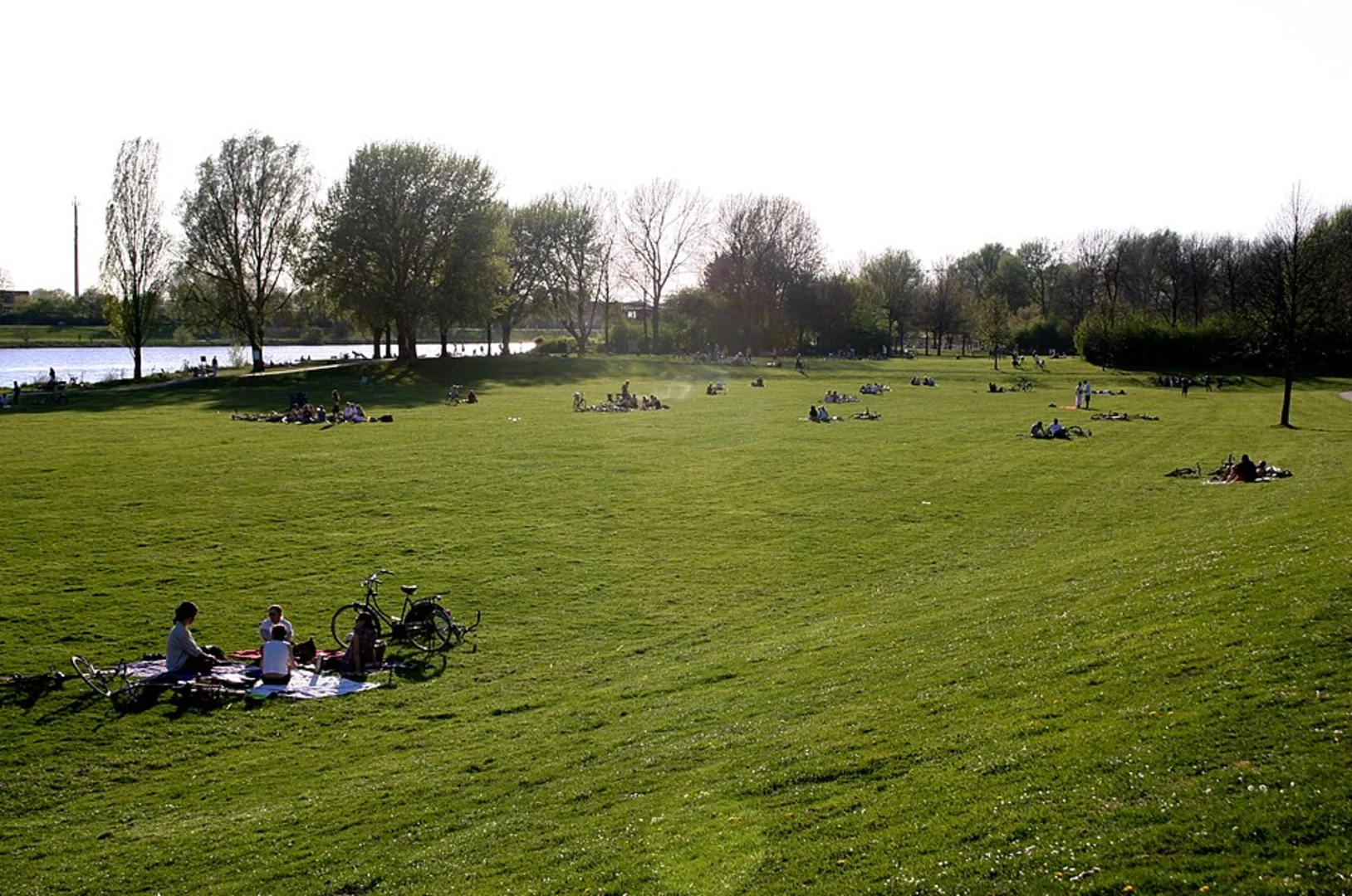 An image depicting the trail Werdersee via W Weserweg and its surrounding area.