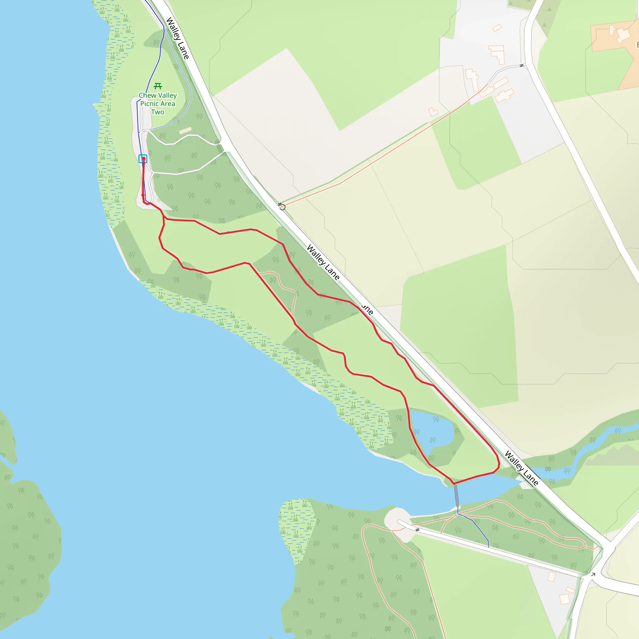 Chew Valley Lake mobile static map