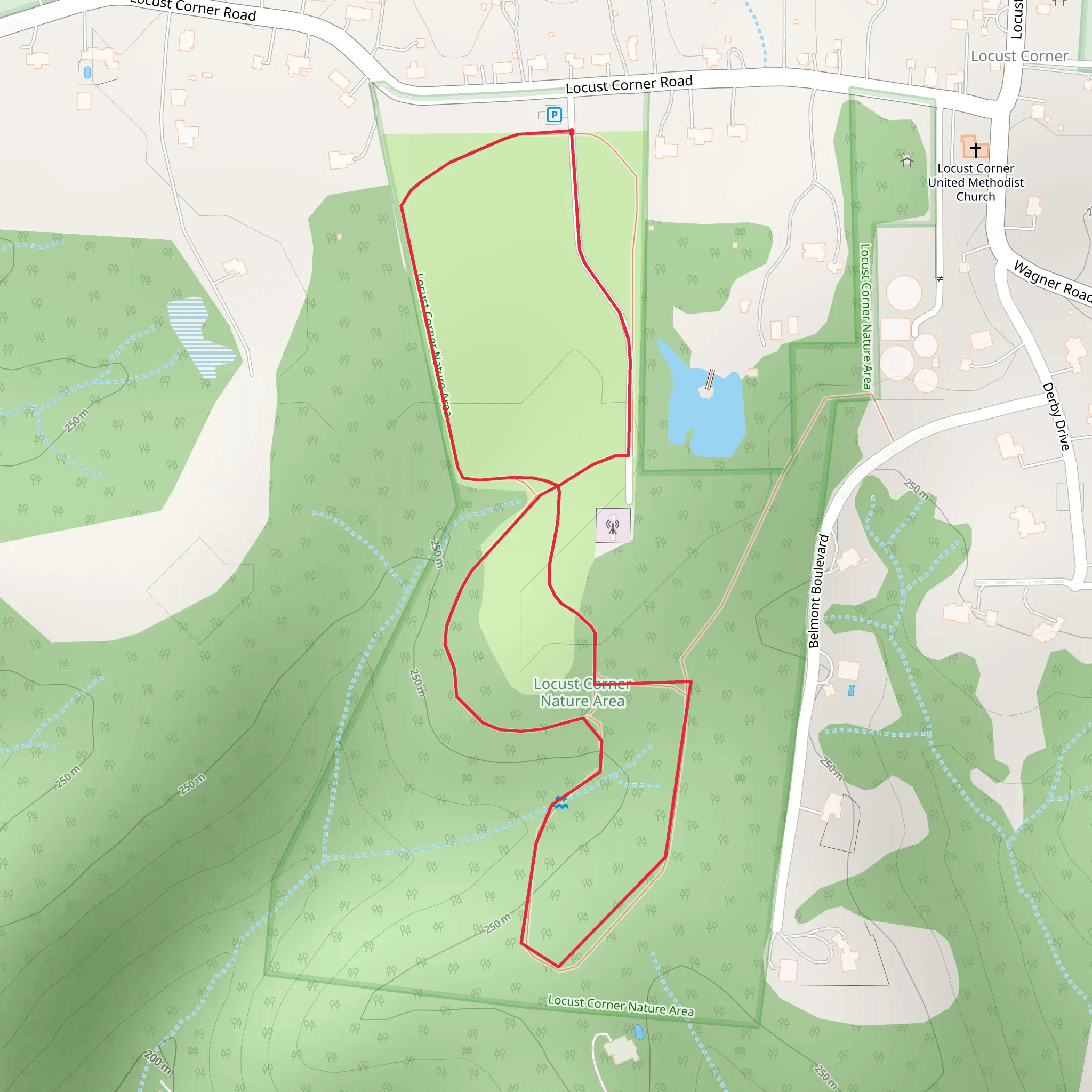 Pierce Township Nature Area Loop mobile static map