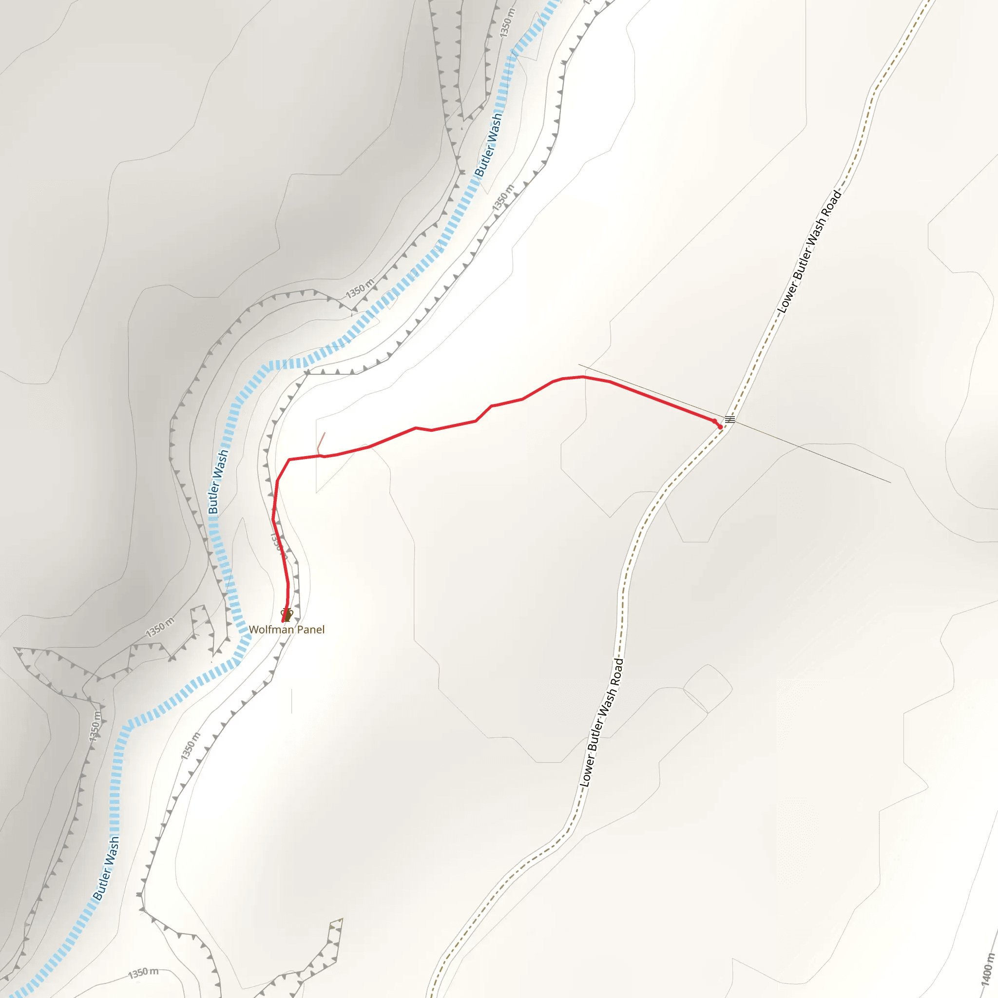 Wolfman Panel Petroglyph mobile static map