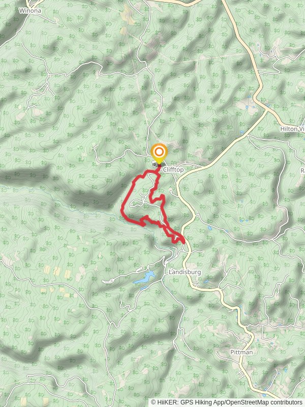 Ridge Top, Skyline and Narrow Gauge Loop Trail mobile static map