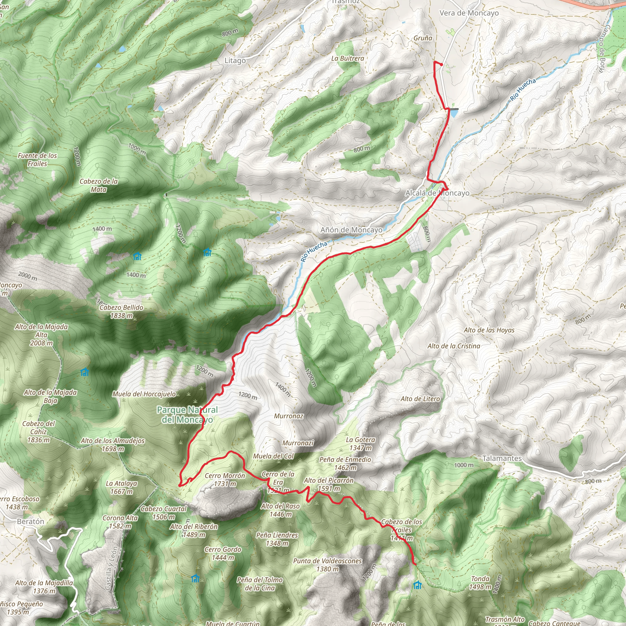 Veruela Monastery - Collado del Campo PR Z 3 mobile static map