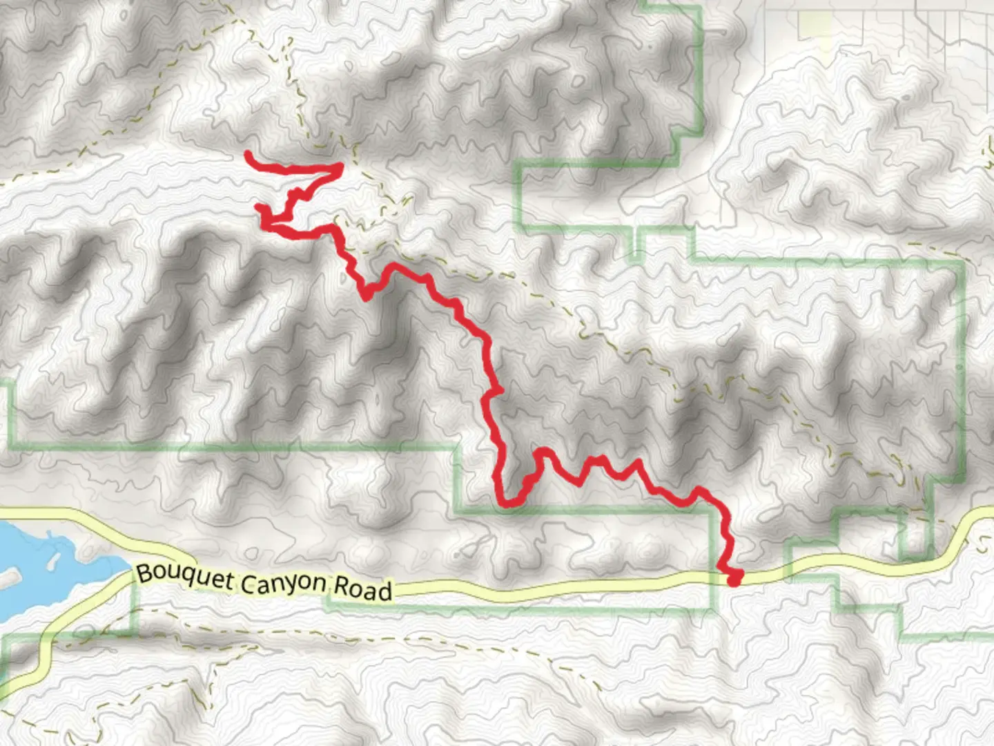 An image depicting the trail Pacific Crest Trail - North from Bouquet Canyon Road and its surrounding area.
