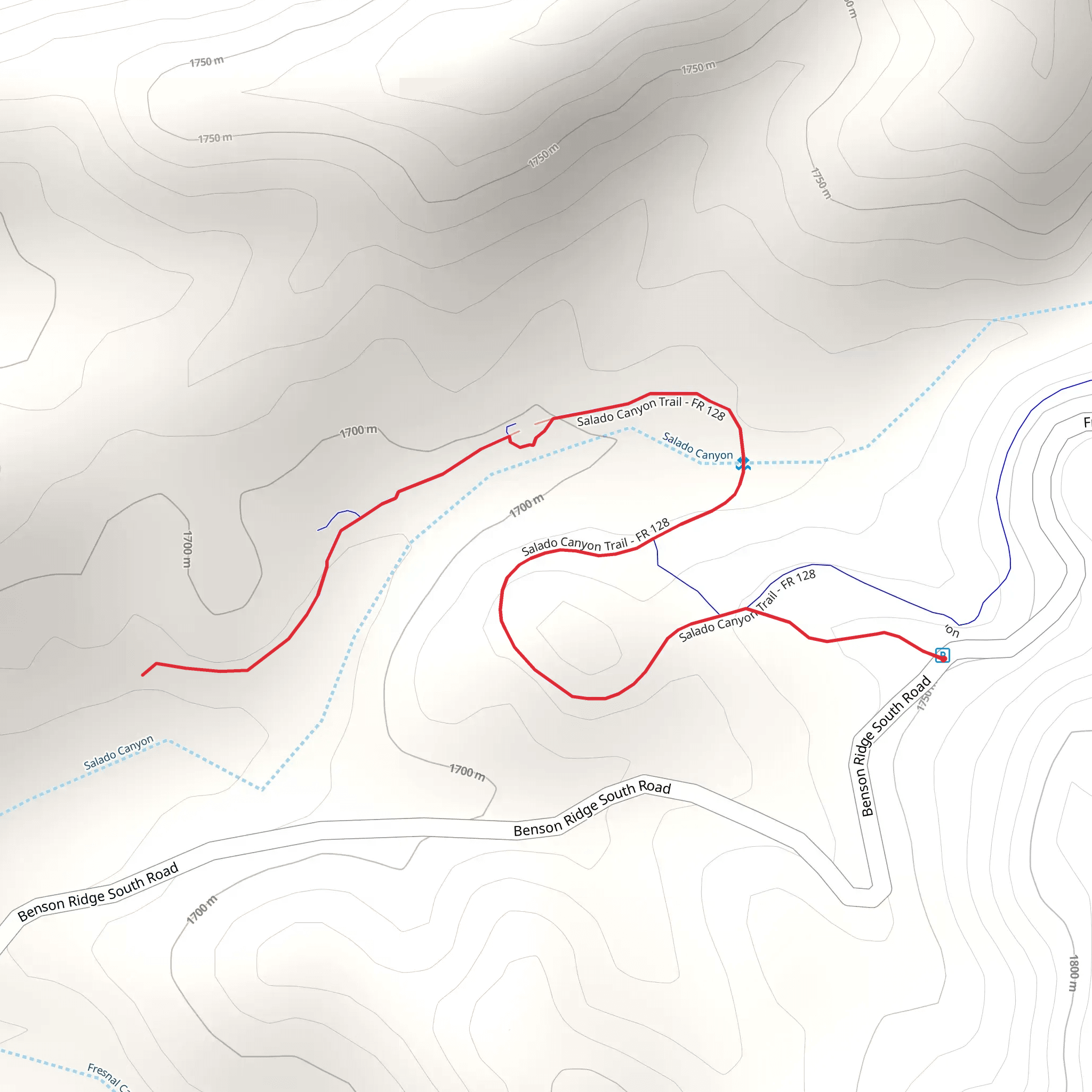 Grand View Short Trail mobile static map
