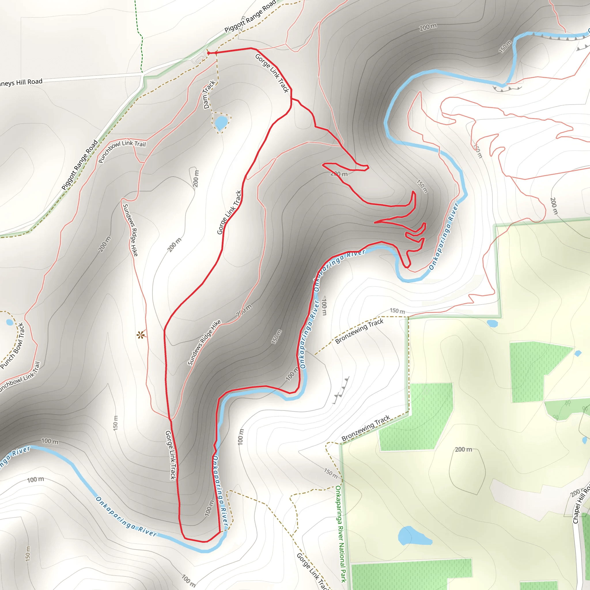 Gorge Hike mobile static map
