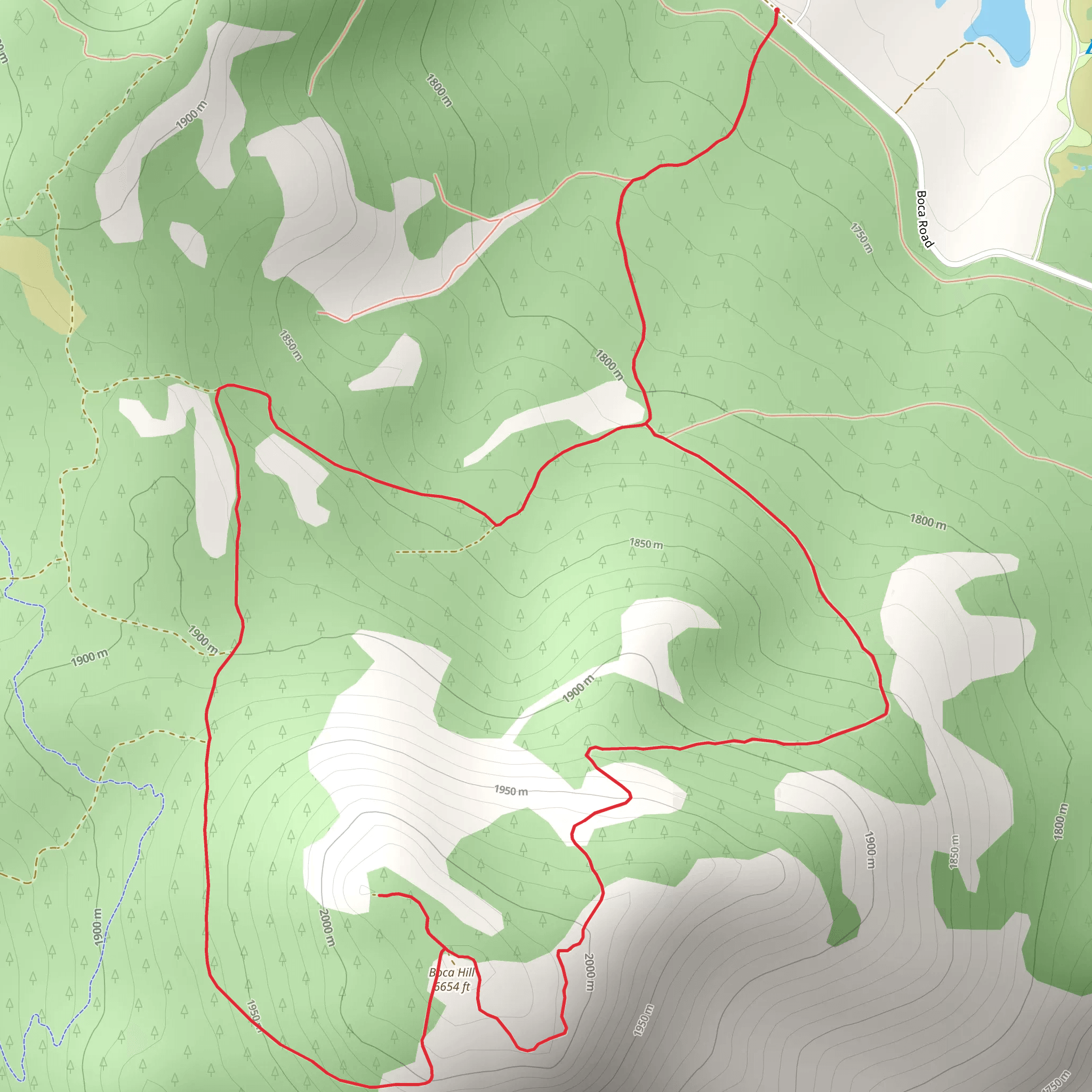 Boca Hill Loop mobile static map