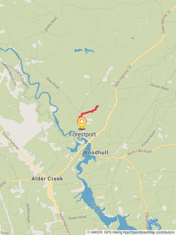 River Road Trail - Forestport mobile static map