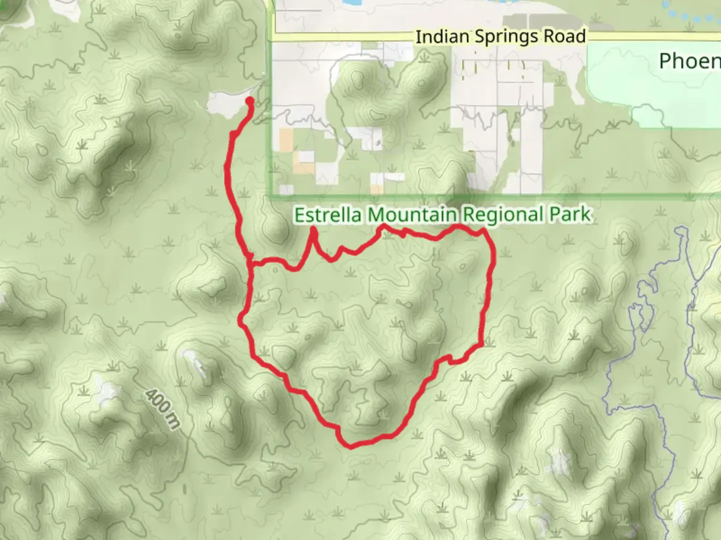 An image depicting the trail Gadsden and Butterfield Loop Trail and its surrounding area.