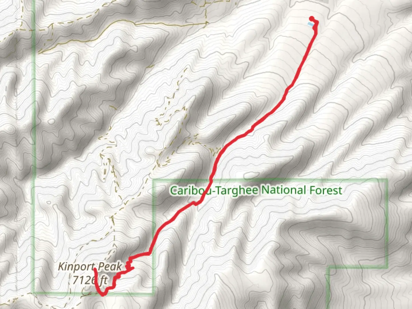 An image depicting the trail Kinport Peak via Cusick Creek and its surrounding area.