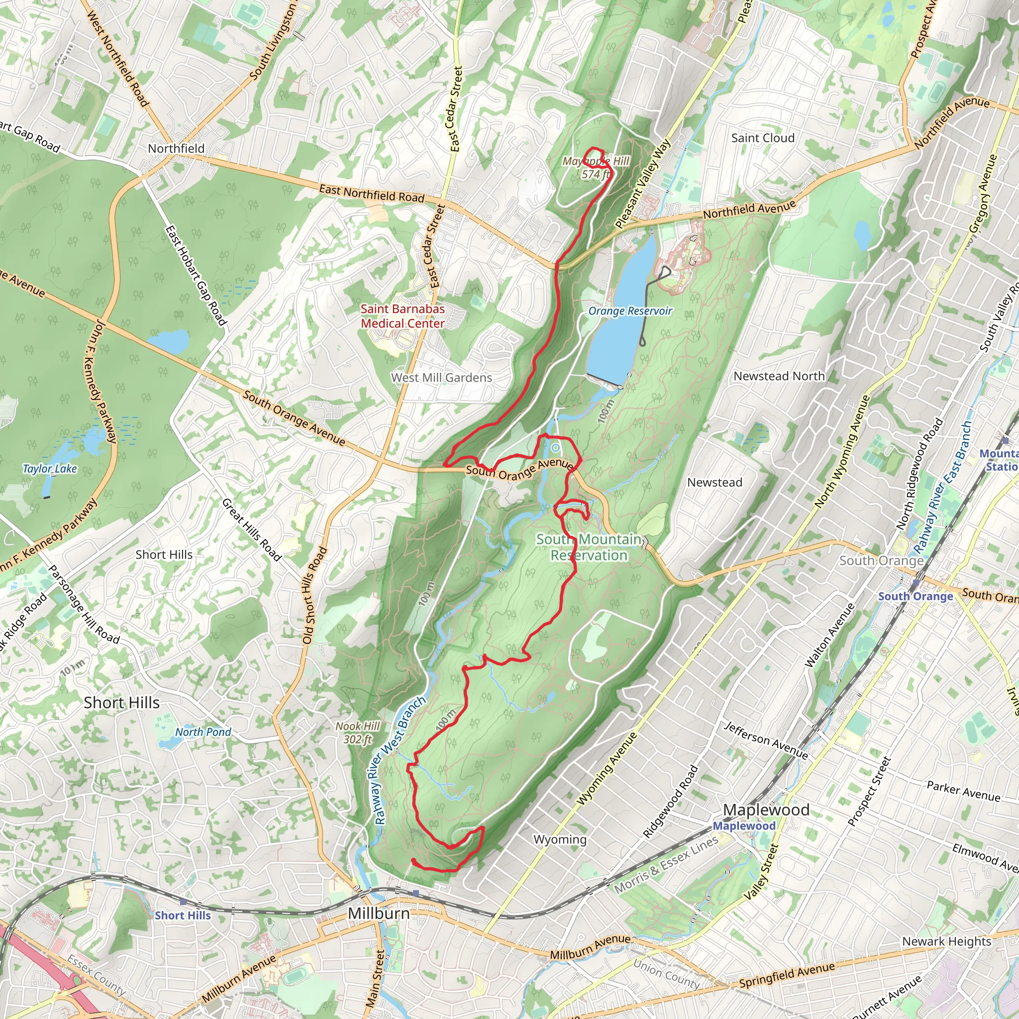 Mayapple Hill Loop via Lenape Trail mobile static map