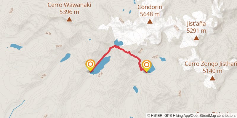 Cordillera Real Traverse alt 3 Map