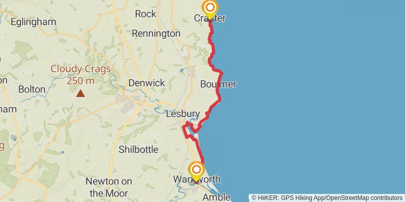 Carlisle to Cat and Fiddle Walk stage 11 Map
