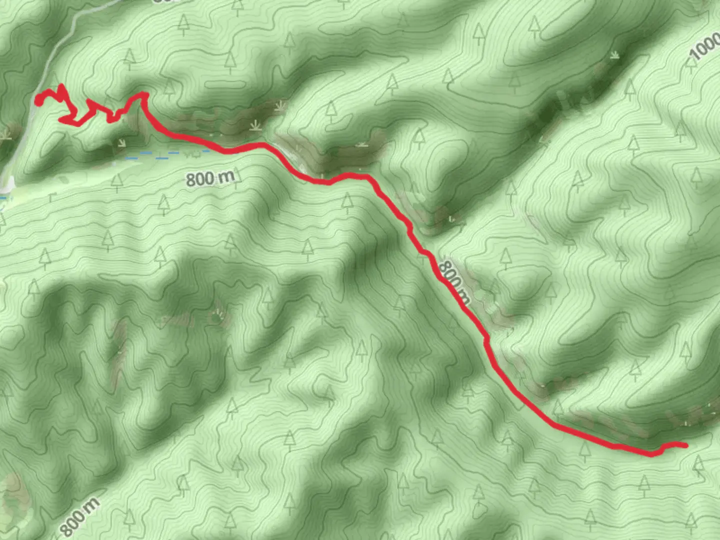 An image depicting the trail Marie Creek Trail and its surrounding area.