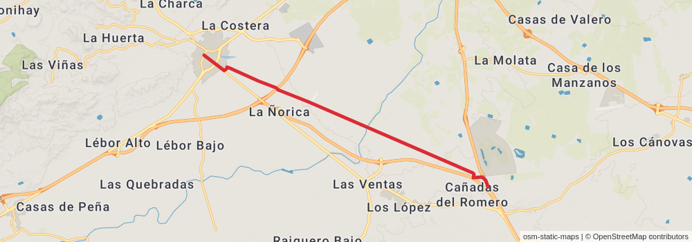 GR 252 Camino de la Cruz del Bajo Guadalentín stage 2 Map