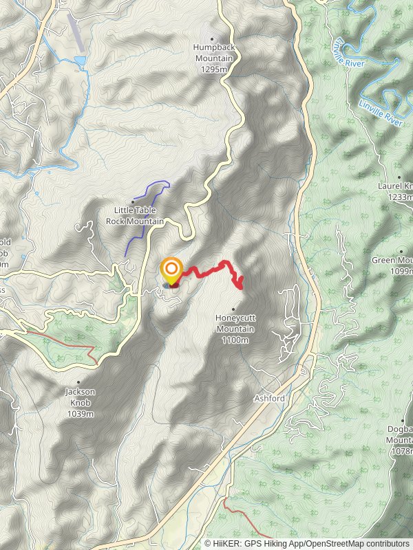 Honeycutt Mountain Ridge via West S Moody Memorial Drive