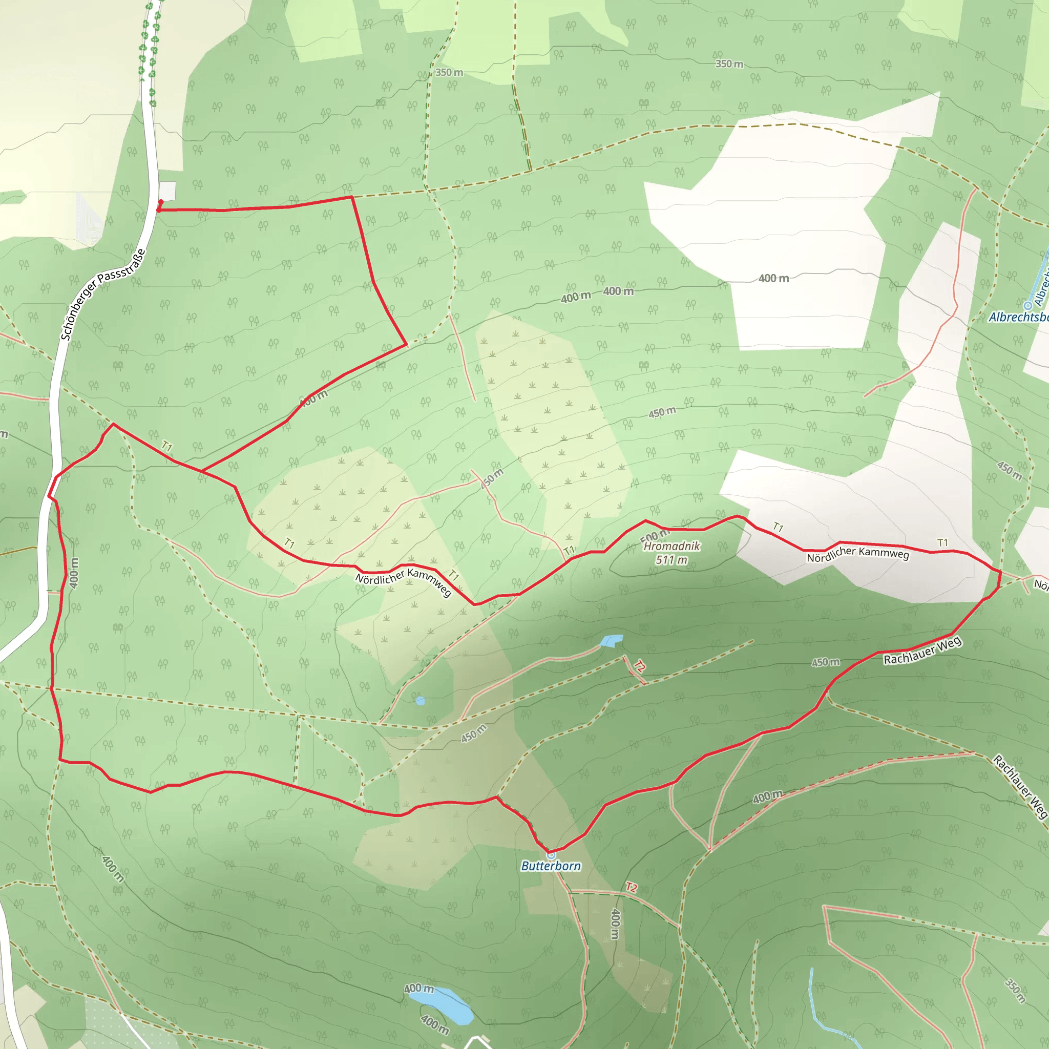 Koboldsteig and Cunewalder Kirche Loop mobile static map