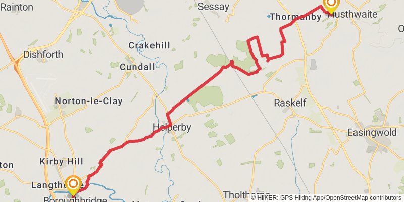 St Bernard's Way stage 2 Map